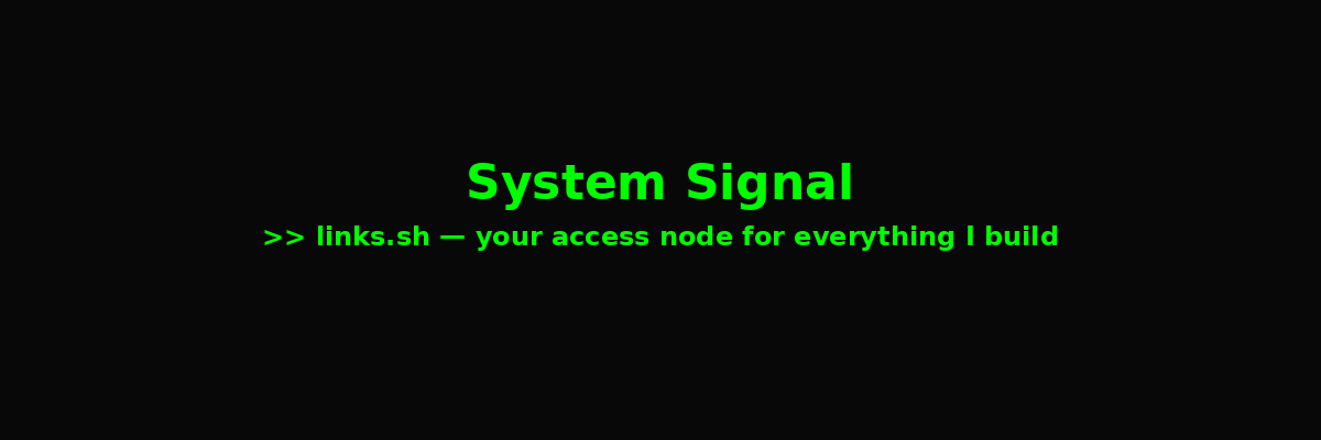 System Signal Links Banner
